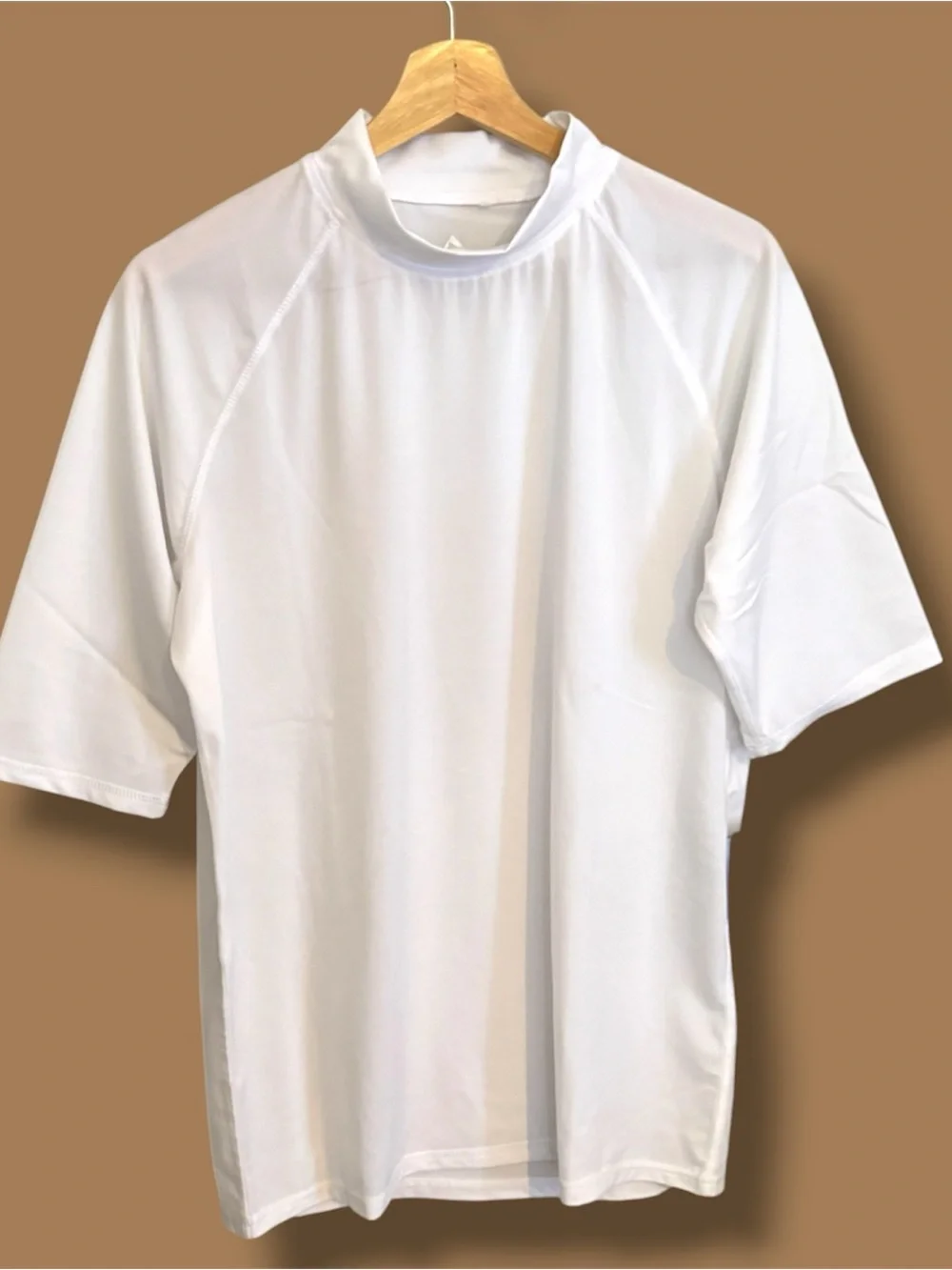 Kanu Surf Men's Fiji UPF 50+ Rash guard White XL (Form Fitting) NWT